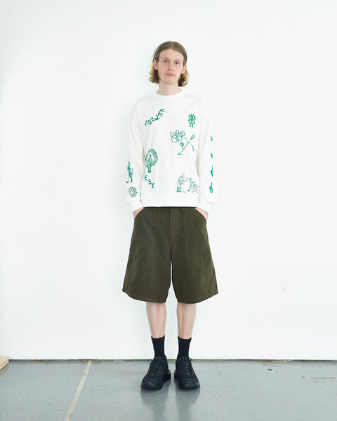 Heresy Guild Shorts in Green blues store www.bluesstore.co