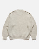 US2365 Zip Knit in a light shade of grey from Japan based, Unused blues store www.bluesstore.co