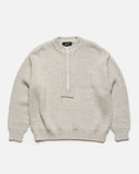 US2365 Zip Knit in a light shade of grey from Japan based, Unused blues store www.bluesstore.co