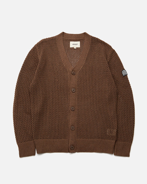 Braid Cardigan in Brown from the Heresy Autumn / Winter 2023 collection blues store www.bluesstore.co