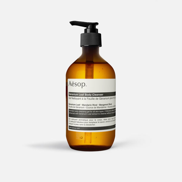 500ml Geranium Leaf Body Cleanser from Aesop blues store www.bluesstore.co