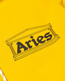 SS23 Aries Arise Column Hoodie in Mustard blues store www.bluesstore.co