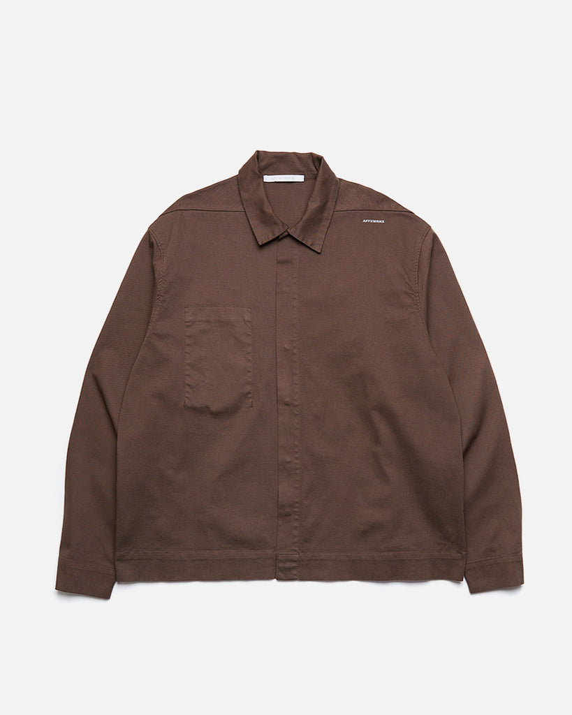 WRKS Jacket in Washed Brown from the AFFXWRKS Autumn / Winter 2023 collection blues store www.bluesstore.co