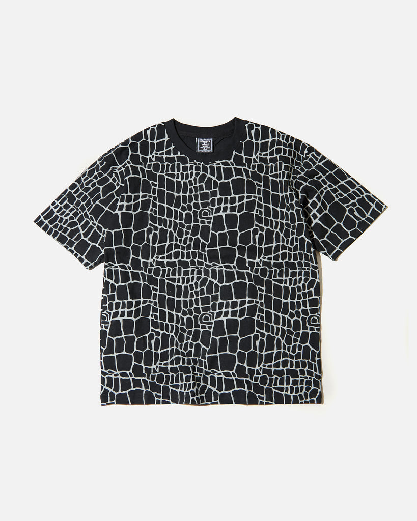 Always Do What You Should Do Croc Print T-Shirt in black blues store www.bluesstore.co