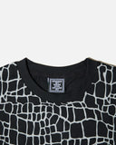 Always Do What You Should Do Croc Print T-Shirt in black blues store www.bluesstore.co