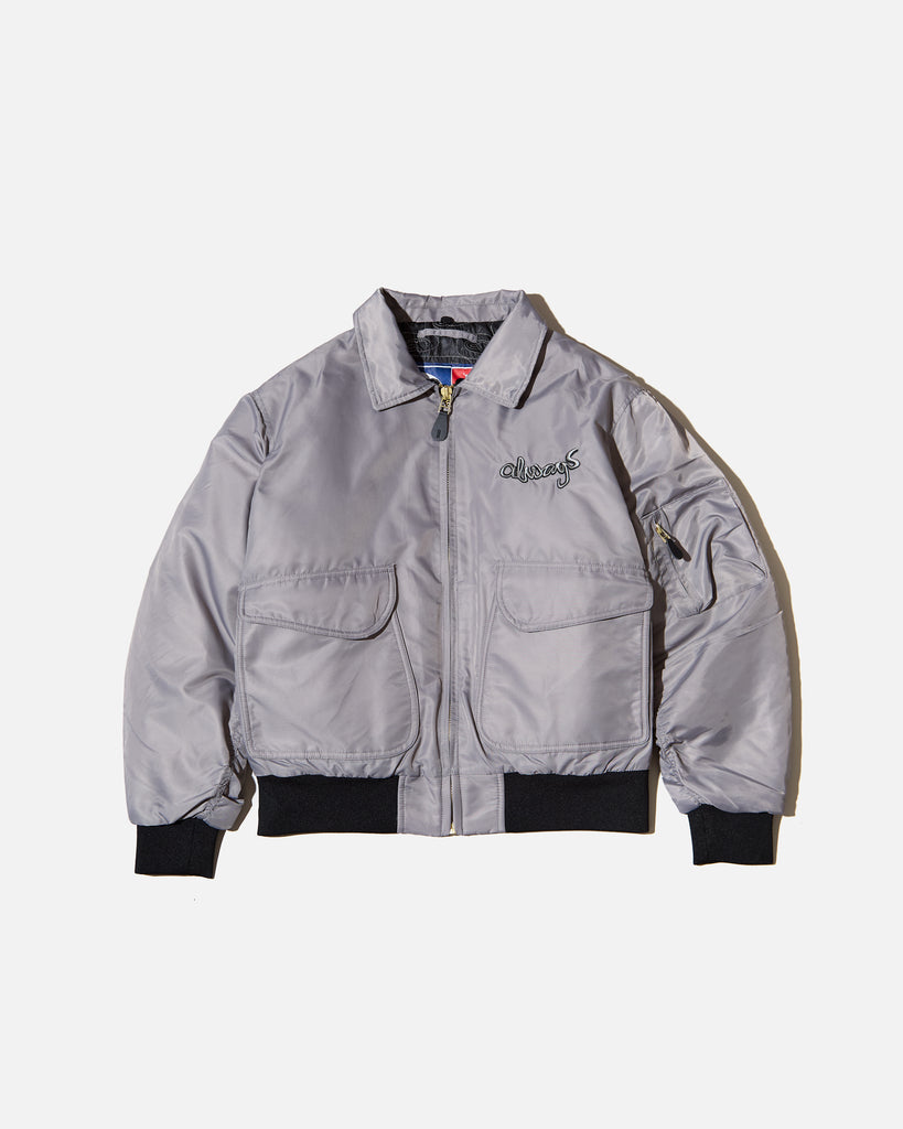 Always Do What You Should Do G-15 Jacket in Grey blues store www.bluesstore.co 