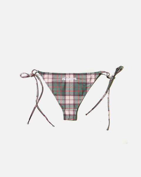 Always Do What You Should Do Plaid bikini in Brown blues store www.bluesstore.co