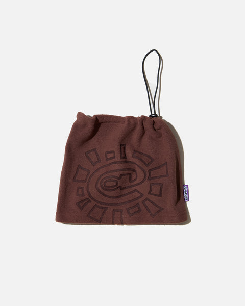 Always Do What You Should Do Polarfleece Snood in Brown blues store www.bluesstore.co 