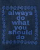 Always Do What You Should Do Scribble @ Sun Hoodie in Navy blues store www.bluesstore.co
