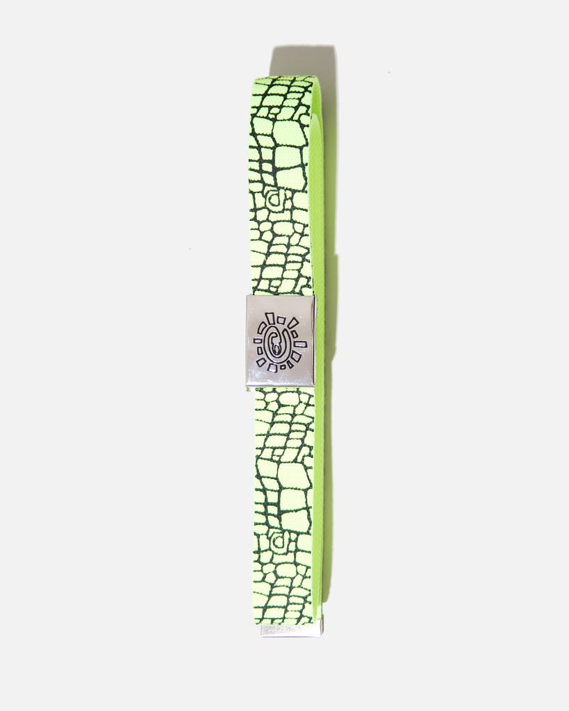 Always Do What You Should Do croc belt in green blues store www.bluesstore.co