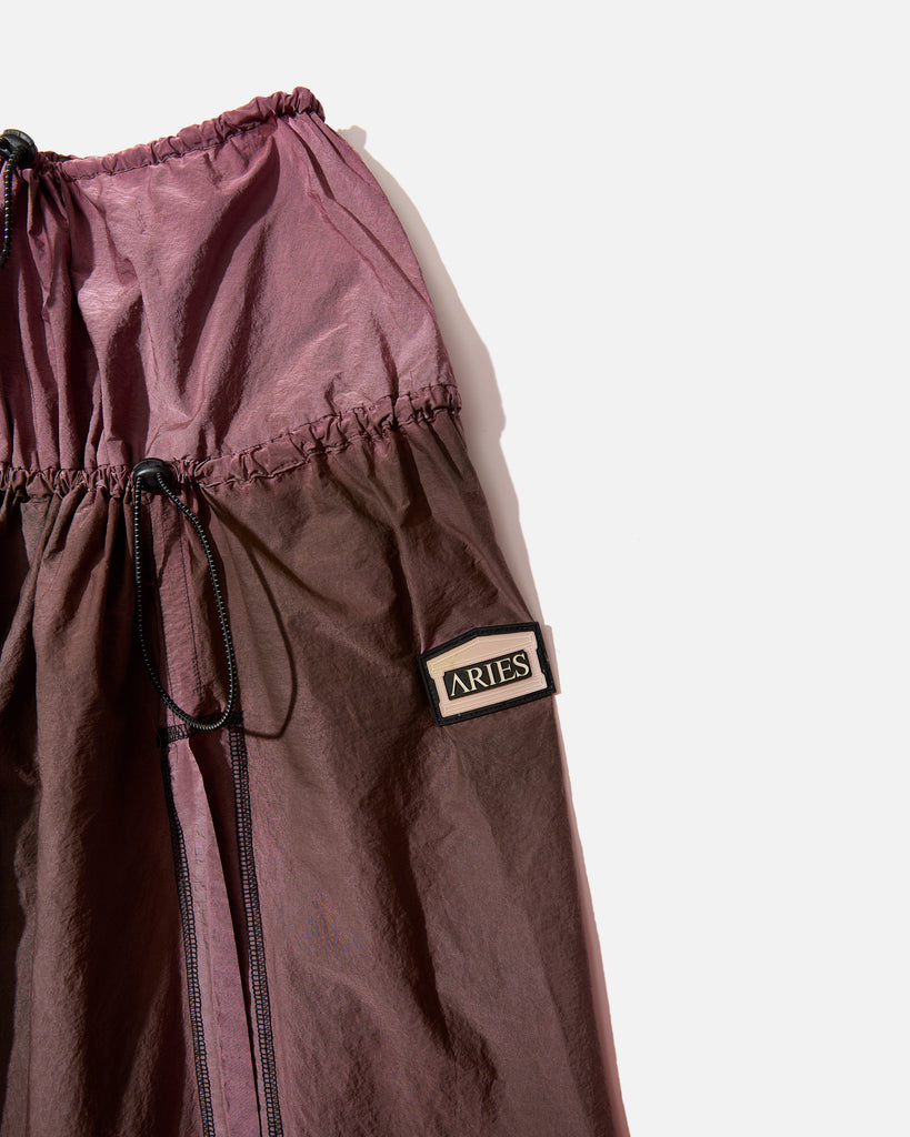 Aries Arise AW24 Spruzzo Nylon Snow Skirt in Dark Olive blues store www.bluesstore.co