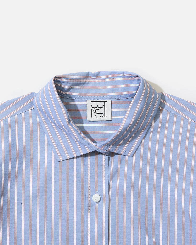 Baserange Ole Shirt in Red Blue Stripe blues store www.bluesstore.co