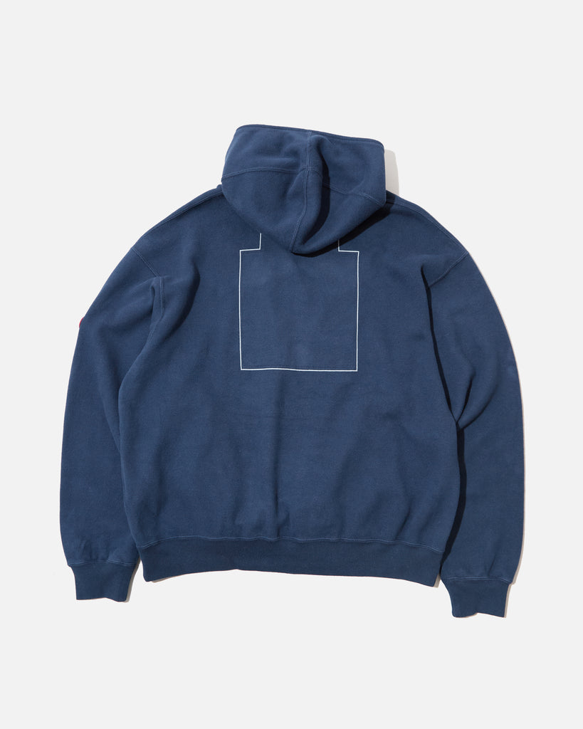 CE cav empt Neck Snap DBL Knit Hoody in Navy blues store www.bluesstore.co