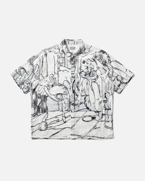 Cav Empt ECPL Short Sleeve Shirt in White blues store www.bluesstore.co