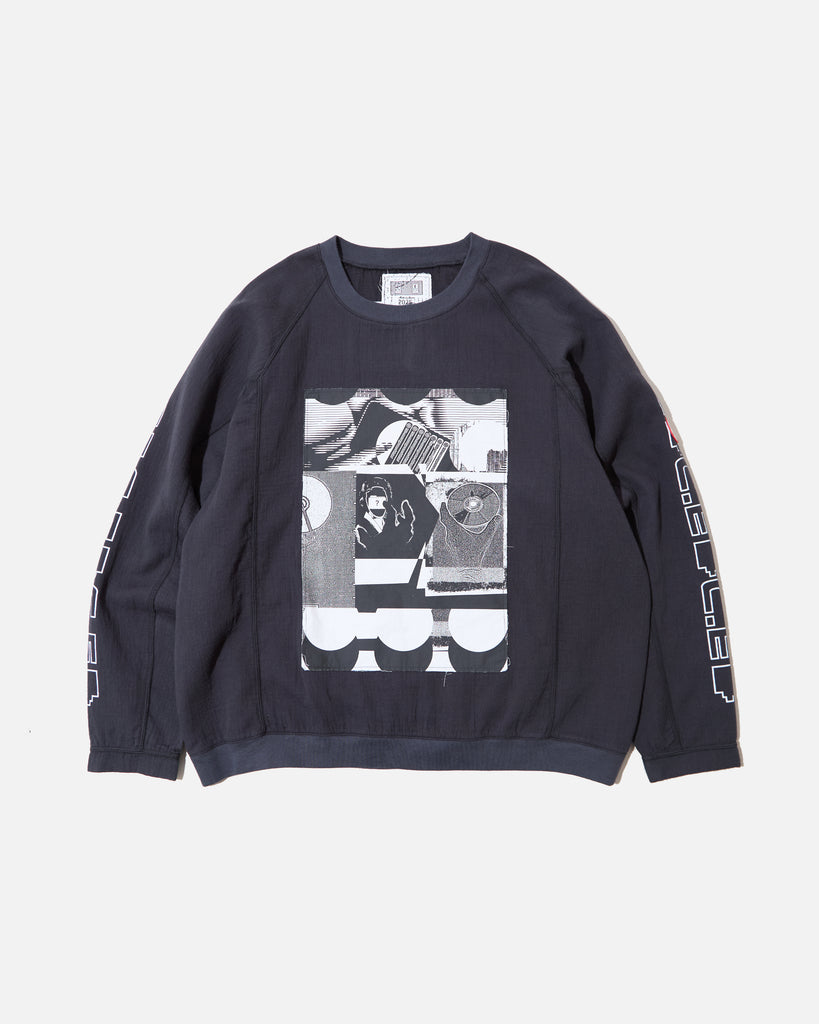 Cav Empt MD P2P Raglan Long Sleeve T-shirt in Charcoal blues store www.bluesstore.co