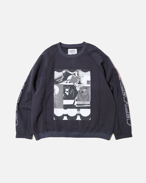 Cav Empt MD P2P Raglan Long Sleeve T-shirt in Charcoal blues store www.bluesstore.co