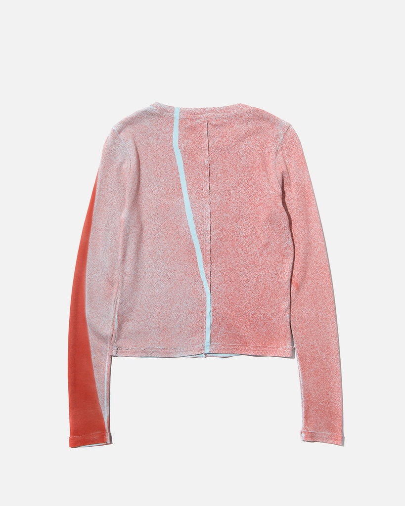 Eckhaus Latta Lapped Baby Crewneck in Ember blues store www.bluesstore.co