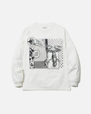 Ecstatic Research Service L/S T-shirt in White blues store one www.bluesstore.co