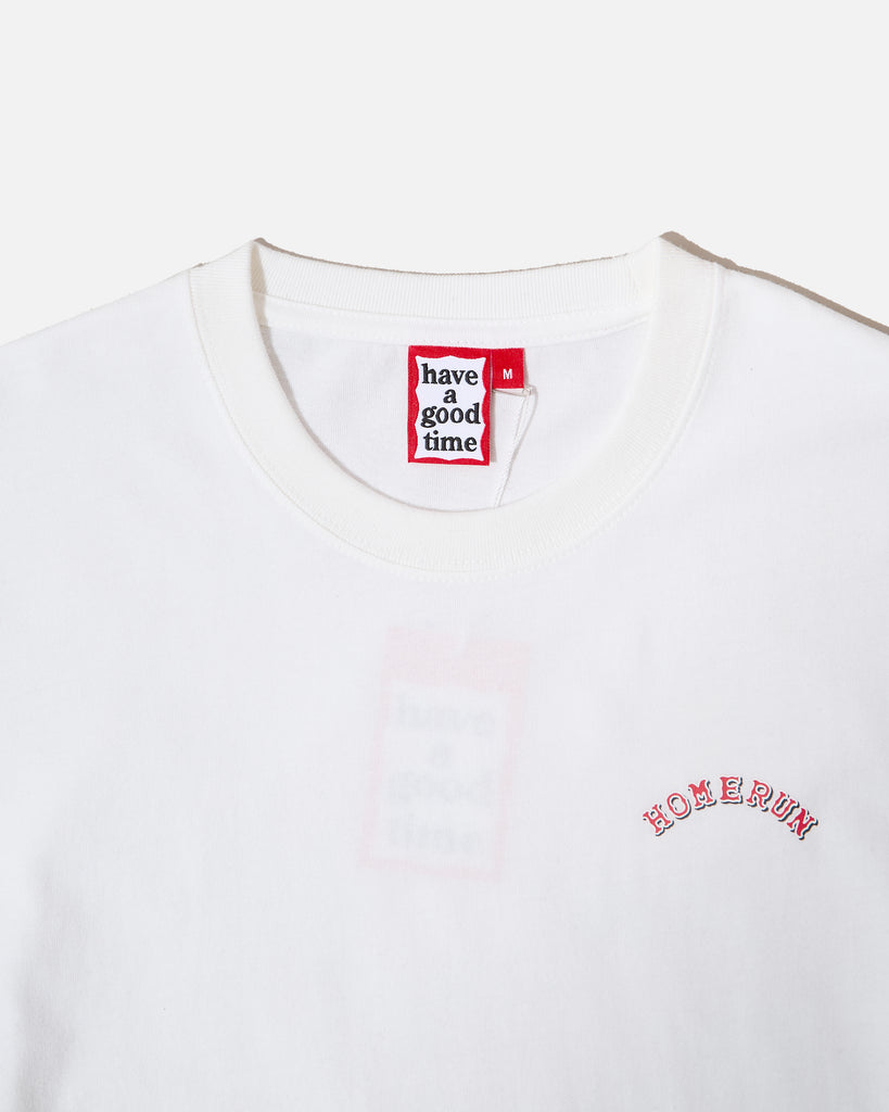 HOMERUN x have a good time Alligator Station L/S Tee in White blues store www.bluesstore.co