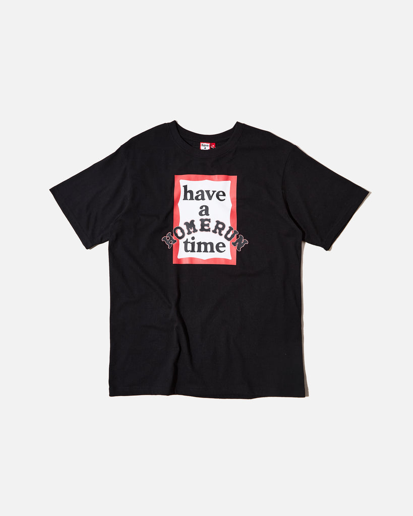 HOMERUN x have a good time S/S tee in black blues store www.bluesstore.co