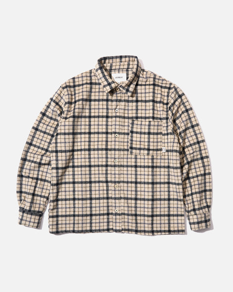 Heresy AW24 Steady Shirt in Biscuit / Grey blues store www.bluesstore.co