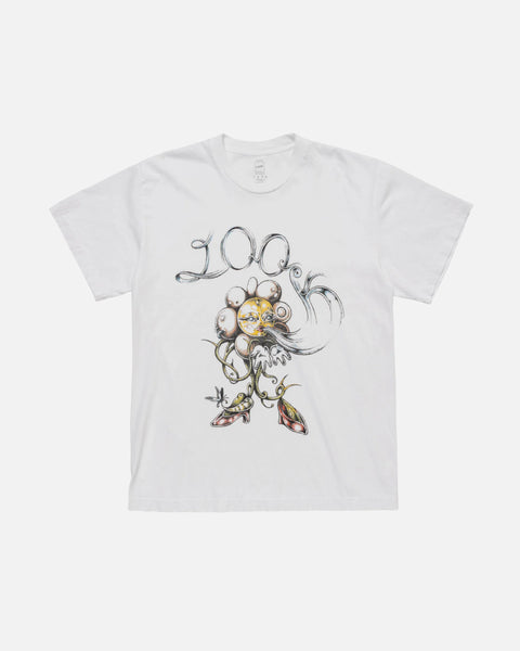 LQQK Studio Cruel Barb Flowerman Tee in White blues store www.bluesstore.co
