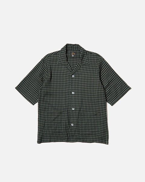 Needles Cabana Shirt C/R Diamond Jq. in Green blues store www.bluesstore.co