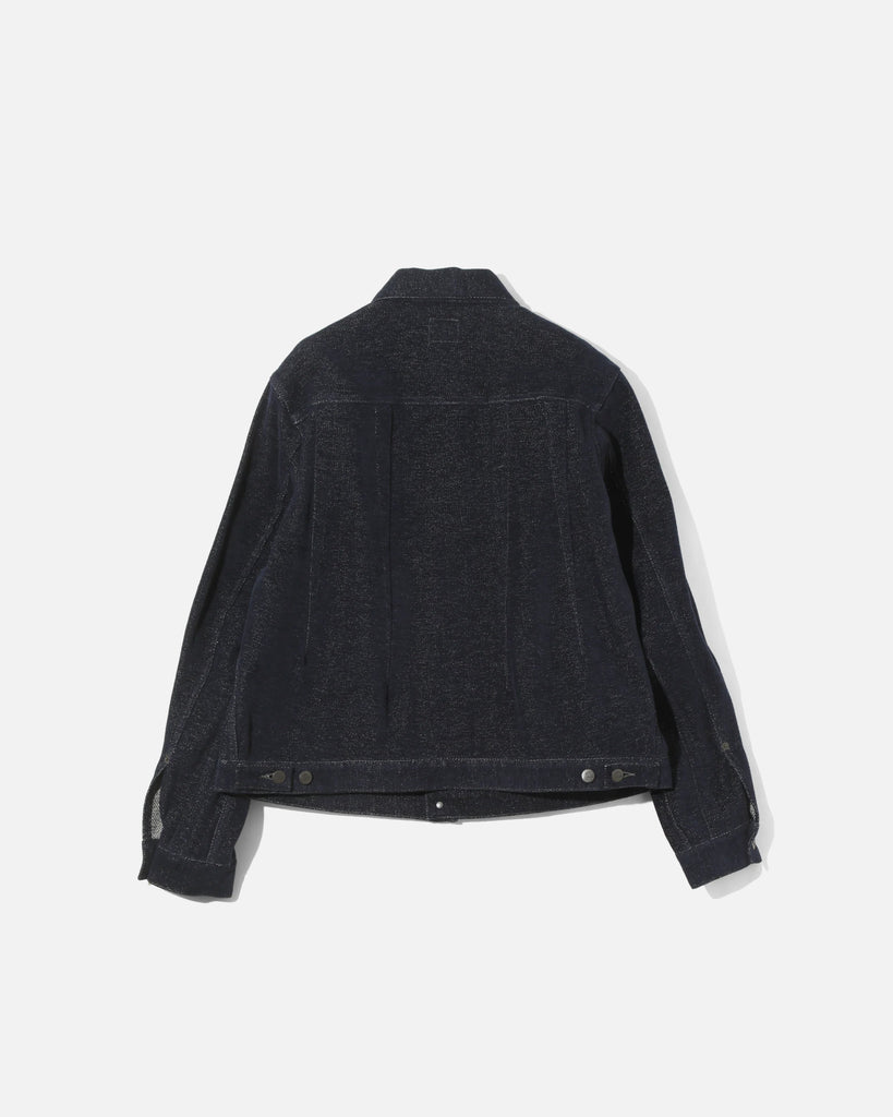 Needles Darts Jean Jacket - Cotton / Washi Chenille in Navy blues store www.bluesstore.co