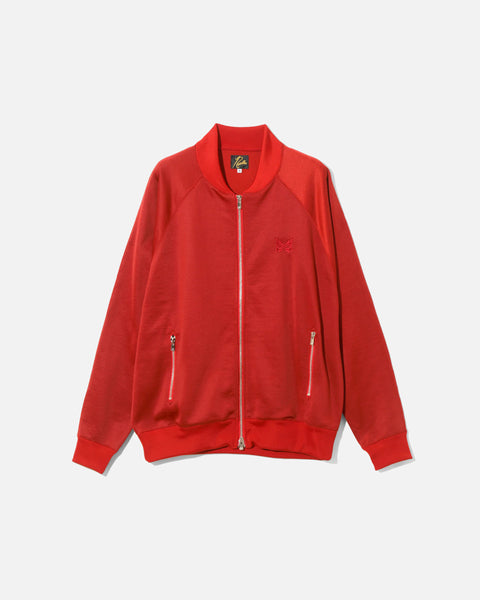 Needles Dolman Sleeve Bright Jersey Track Jacket in Red blues store www.bluesstore.co