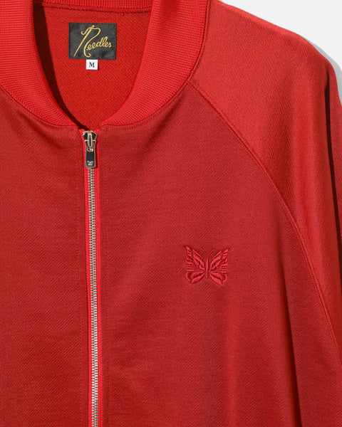 Needles Dolman Sleeve Bright Jersey Track Jacket in Red blues store www.bluesstore.co