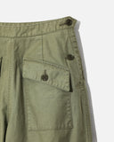 Needles Marine Pant in Olive Reversed Sateen blues store www.bluesstore.co
