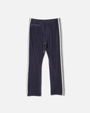 Needles Narrow Track Pant in Navy C/Pe Velour blues store www.bluesstore.co
