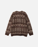 Needles V Neck Mohair Cardigan - Burgundy Geometric blues store www.bluesstore.co