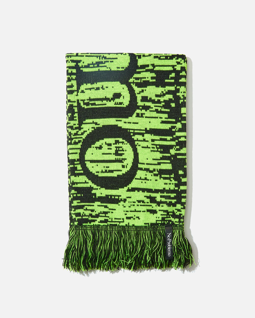 No Problemo Glitch Scarf in Green blues store www.bluesstore.co