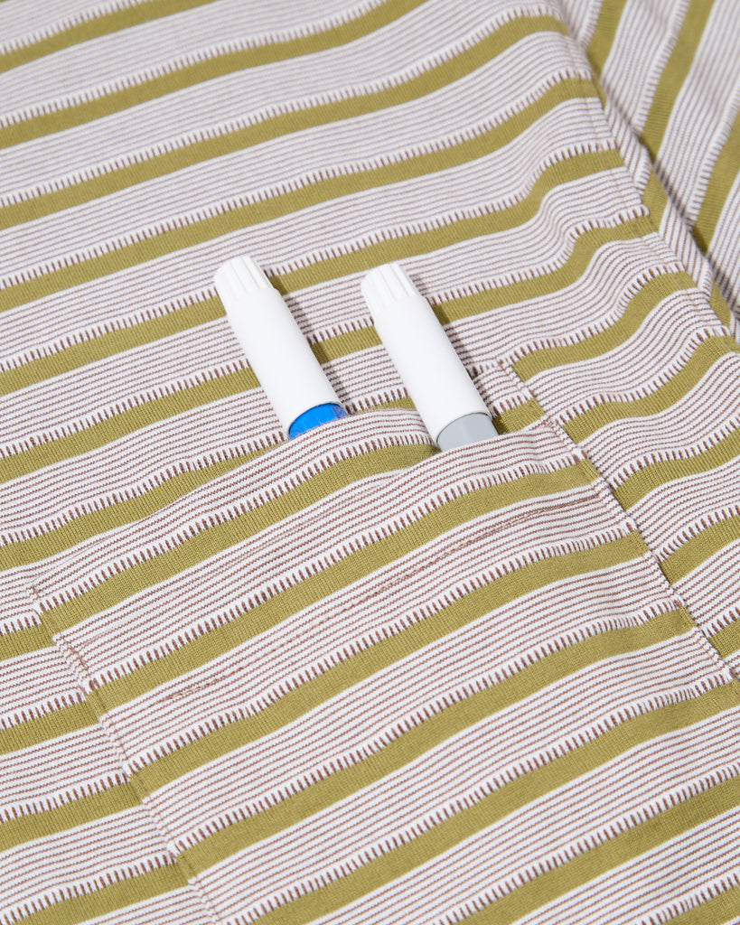 Noroll Unevenness Long Sleeve Tee in Green blues store www.bluesstore.co