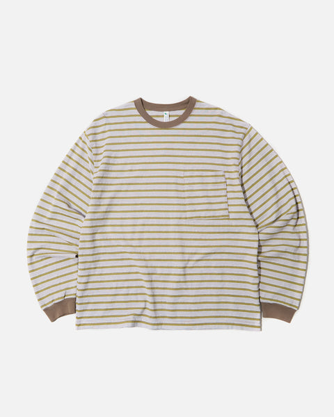 Noroll Unevenness Long Sleeve Tee in Green blues store www.bluesstore.co