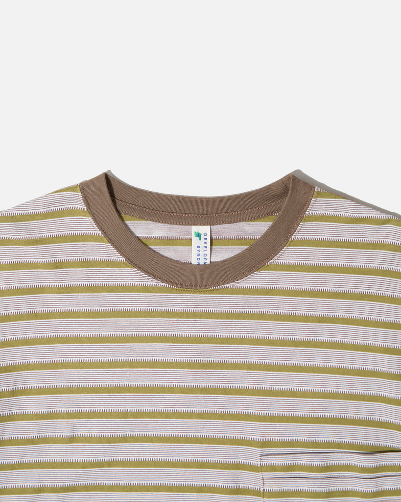 Noroll Unevenness Long Sleeve Tee in Green blues store www.bluesstore.co