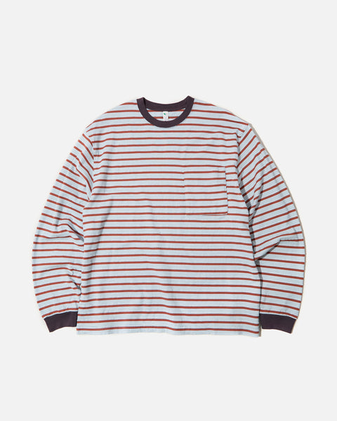 Noroll Unevenness Long Sleeve Tee in Orange blues store www.bluesstore.co