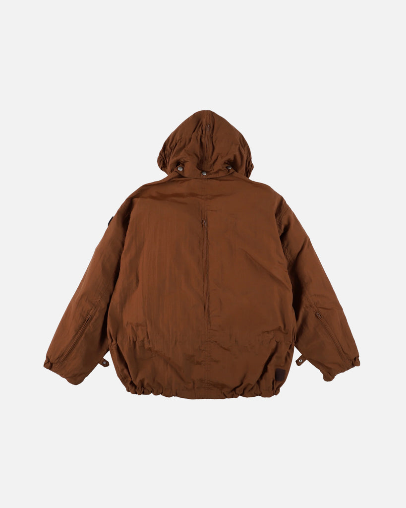 Phingerin Crushed Nylon Full Pack Jacket in Brown blues store www.bluesstore.co