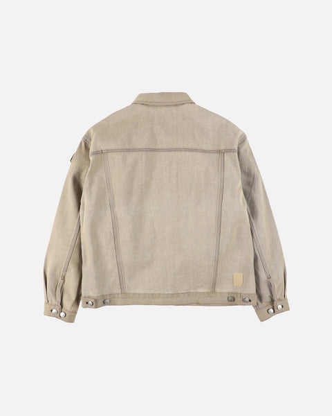 Phingerin Denim Rivet Chore Jacket in Beige blues store www.bluesstore.co