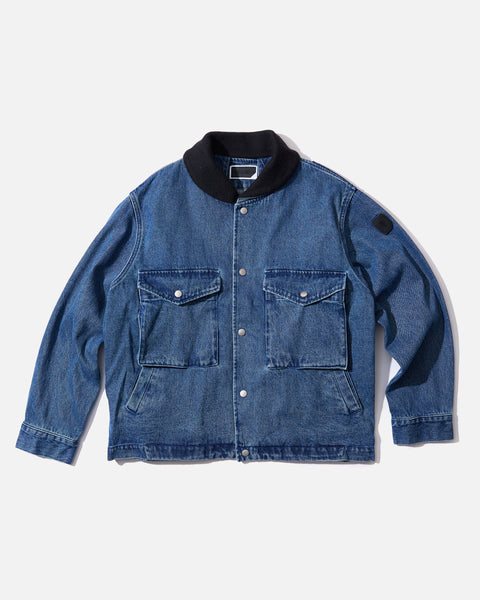 Phingerin Float Denim Blouson in Blue blues store www.bluesstore.co