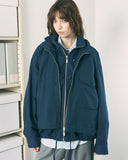 Phingerin Visor Double Zip Jacket in Navy blues store www.bluesstore.co