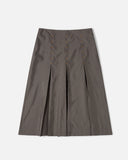 Sturla Multi Pleat Skirt in Mushroom Grey blues store www.bluesstore.co