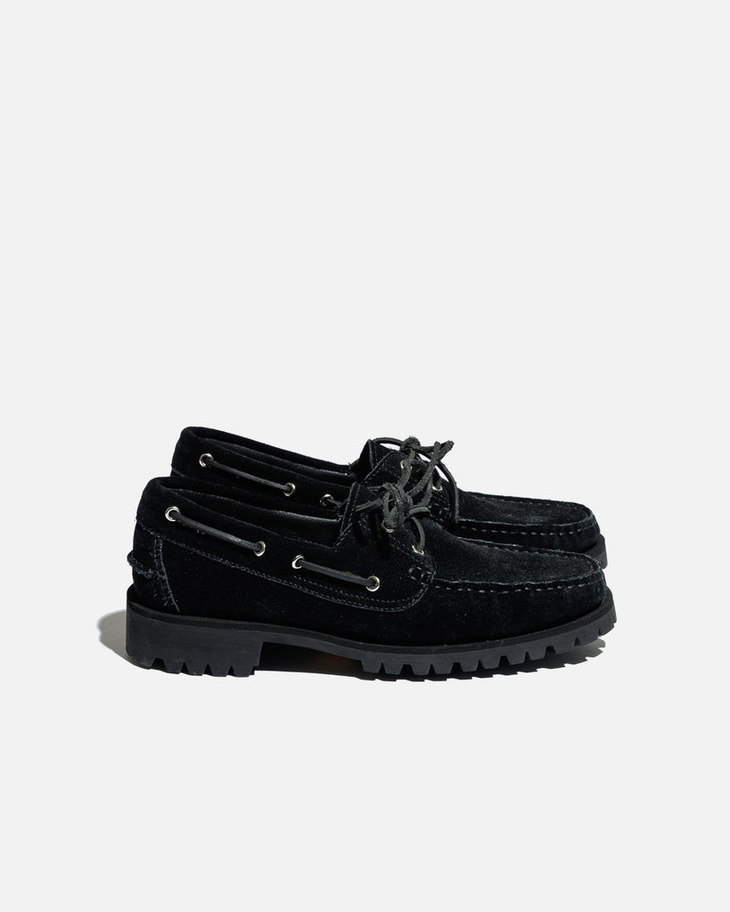 Suicoke x Unused black suede deck shoe blues store www.bluesstore.co