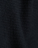 Unused US2550 Long Sleeve Waffle T-shirt in Ink Black blues store www.bluesstore.co