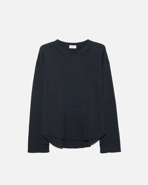 Unused US2550 Long Sleeve Waffle T-shirt in Ink Black blues store www.bluesstore.co