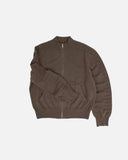 Yardsale Faldo Knitted Full-Zip in Brown blues store www.bluesstore.co