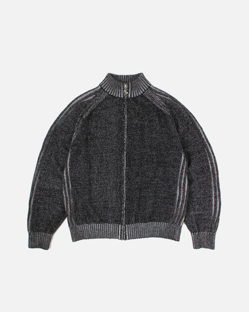Yardsale Heathered Phantasy Full-Zip Hood in Black / Stone blues store www.bluesstore.co