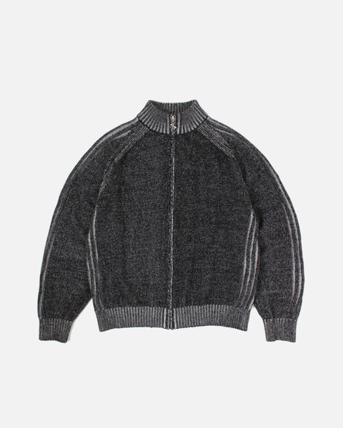 Yardsale Heathered Phantasy Full-Zip Hood in Black / Stone blues store www.bluesstore.co