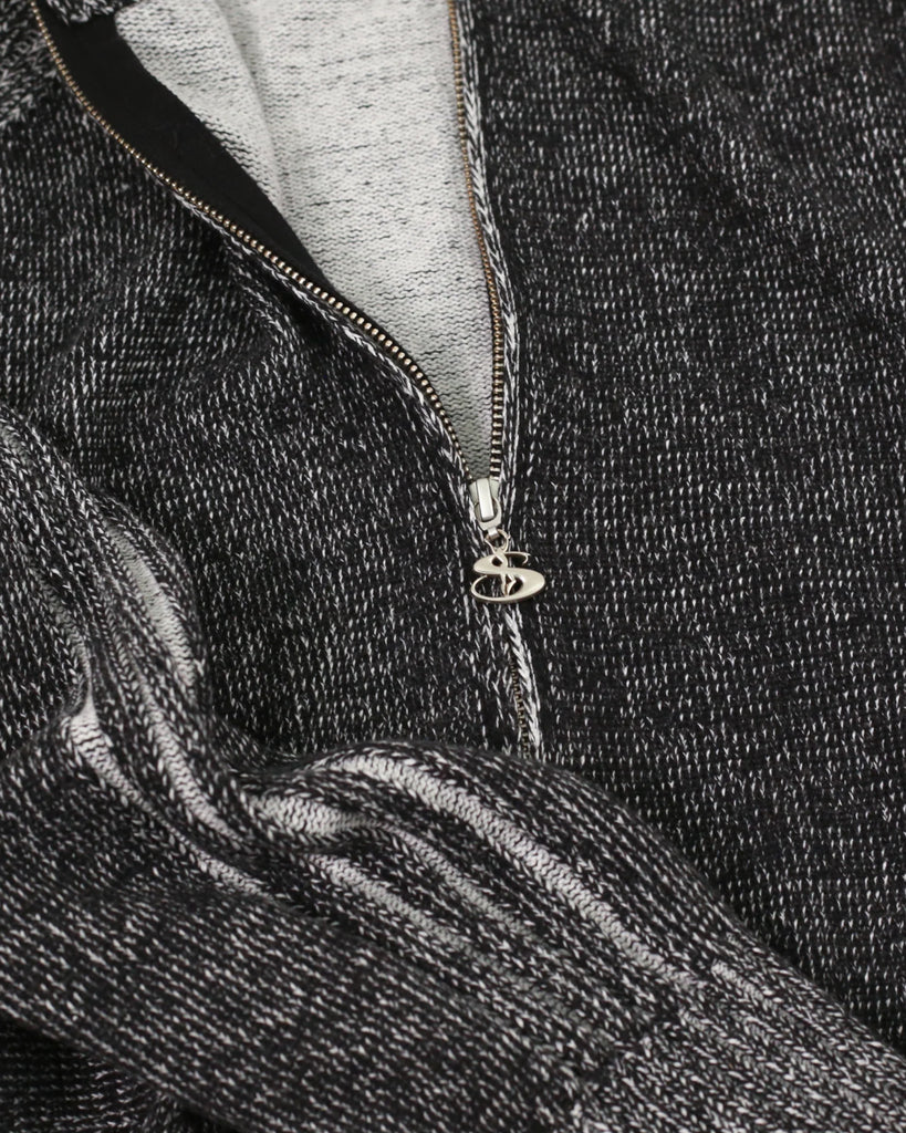 Yardsale Heathered Phantasy Full-Zip Hood in Black / Stone blues store www.bluesstore.co